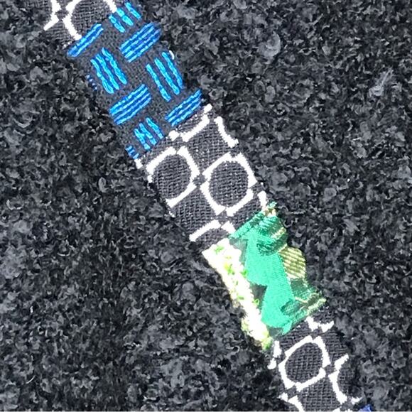 Canvasbacks Vintage Fringed Boucle Poncho-Size M/L-Silk, Cashmere,& Wool Blend - Picture 4 of 15